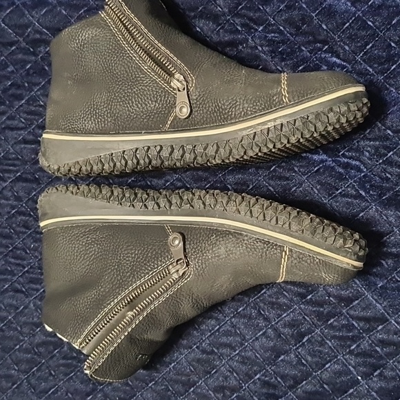 Womens Rieker L4270 Oberursel Short Black Leather Boot size 39 - Picture 6 of 9